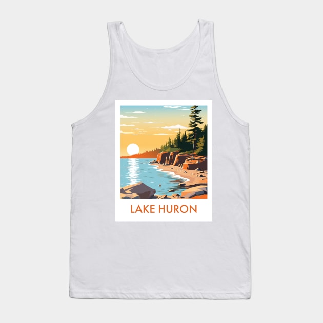 LAKE HURON Tank Top by MarkedArtPrints